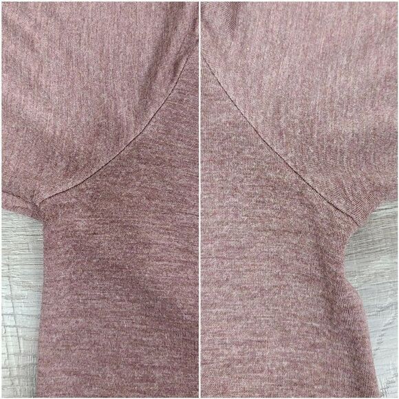 Aritzia Wilfred Free Dusty Rose Brasch Long Sleeve V-Neck T-Shirt XS - Picture 15 of 16